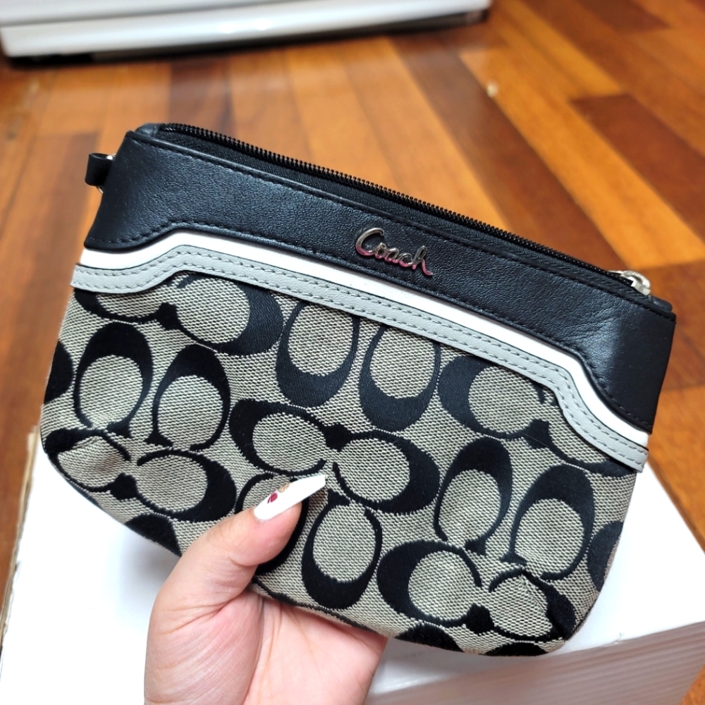 Coach Monogram Wristlet